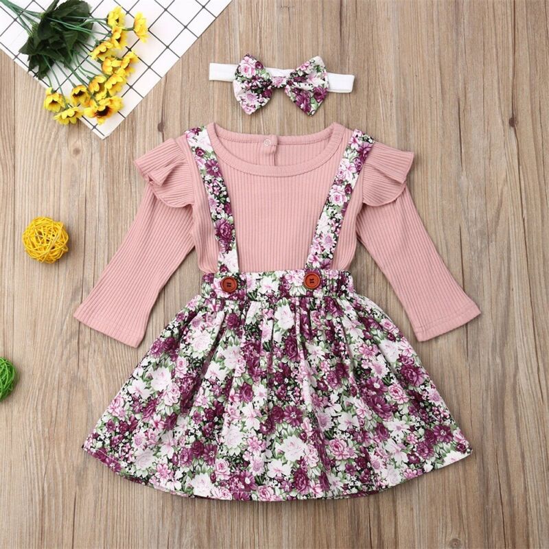 Pudcoco Autumn Newborn Kid Baby Girls Clothes Long