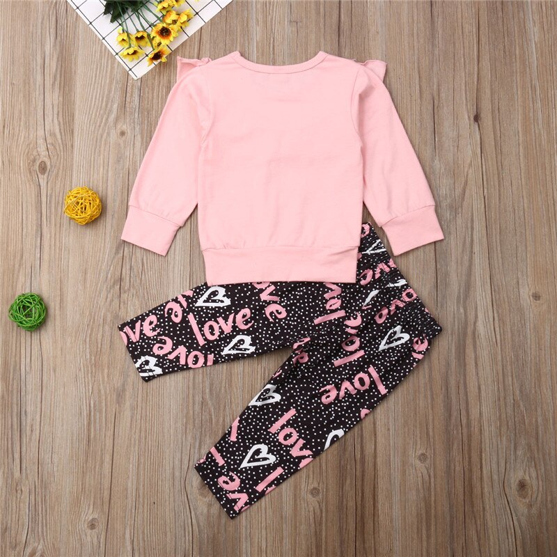 Autumn Kids Baby Girls Cotton Clothes Sets