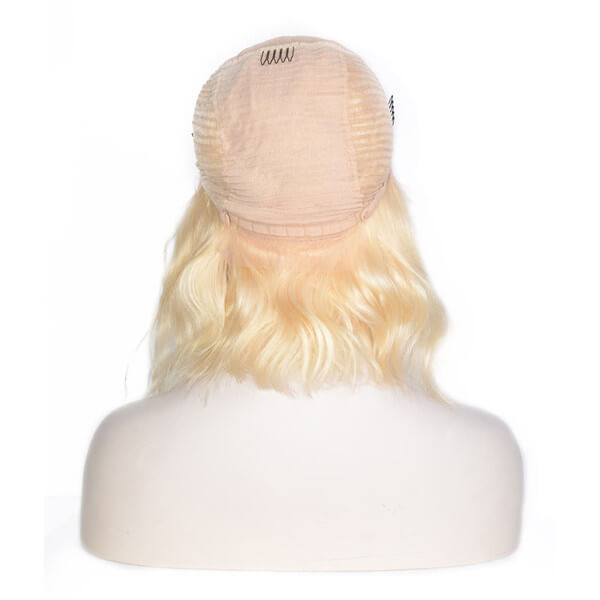Glamorous 613 Blonde Body Wave Bob 13x4 Lace Front Wig | Premium Human
