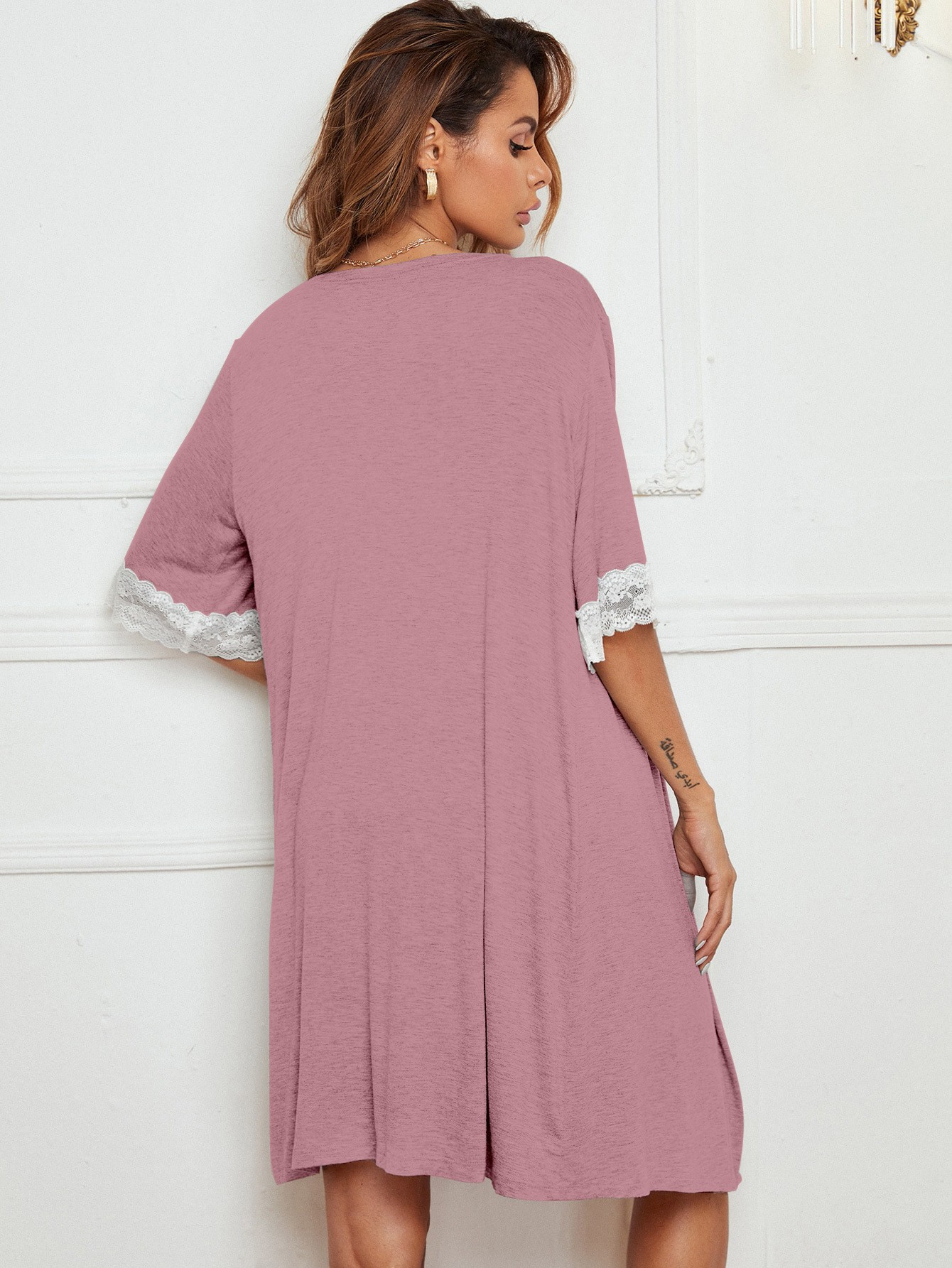 Pajama Suit Lace Women